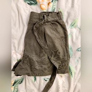 Olive green shorts